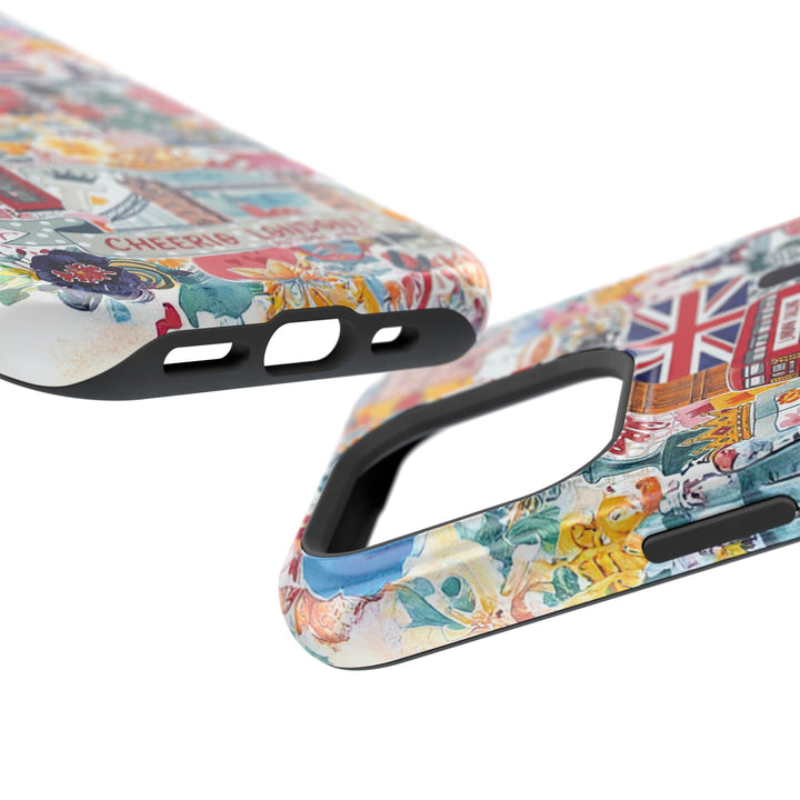 London England Coquette Collage Tough Magsafe Cute Phone Cases for Iphone | iPhone 17 Pro Max Case, Iphone 16, Iphone 15 14 13 12 11 10 9 - Studio40ParkLane