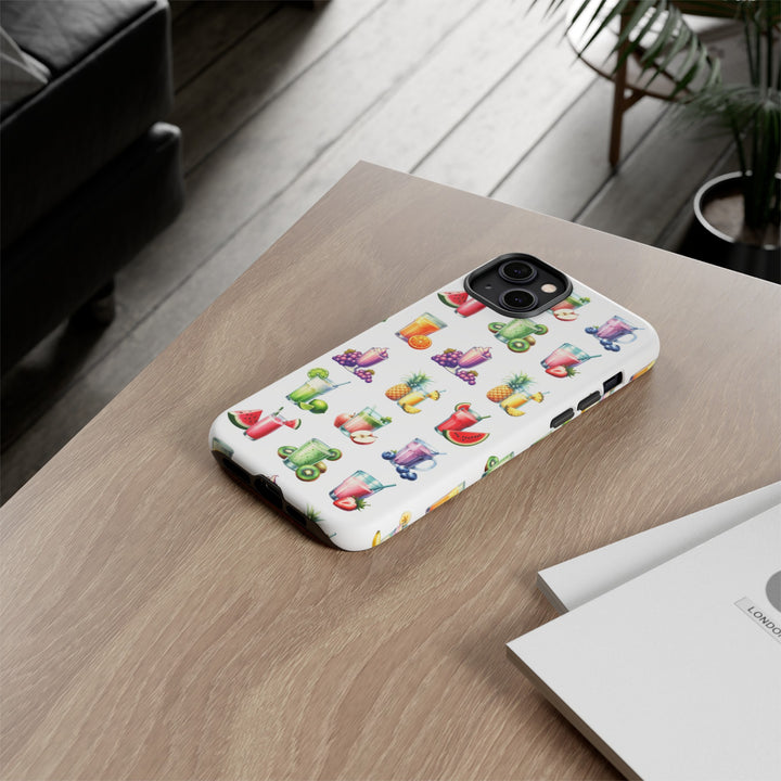 Cute Samsung Case | Cool Iphone Case | Tropical Summer Fruit Cocktail, Samsung S24, S23, S22, S21, IPhone 15 Case | Iphone 14 Case, Iphone 13 Case - Studio40ParkLane