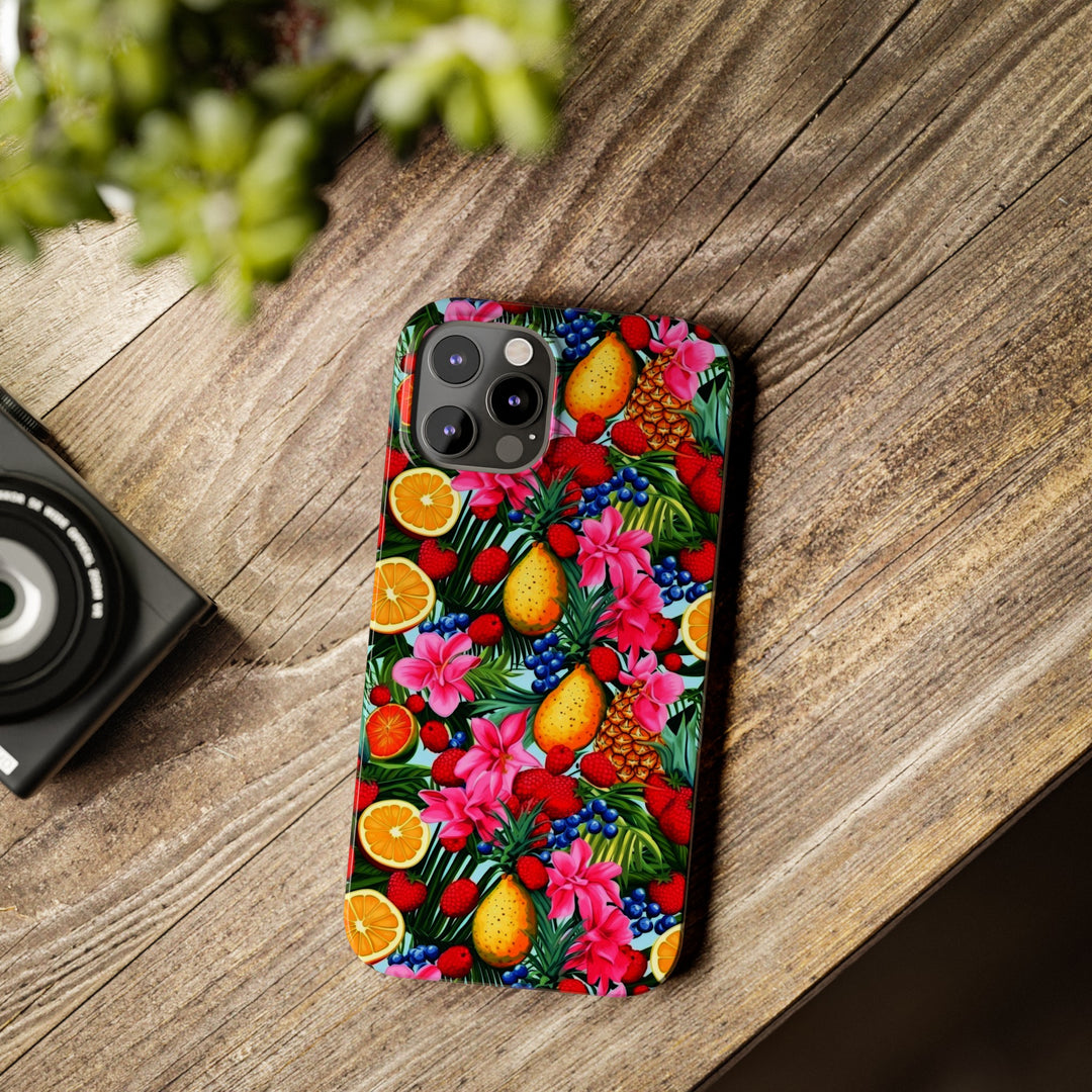 Slim Cute Phone Cases for Iphone - | iPhone 15 Case | iPhone 15 Pro Max Case, Iphone 14 Case, Iphone 14 Pro Max, Iphone 13, Summer Mixed Fruit - Studio40ParkLane