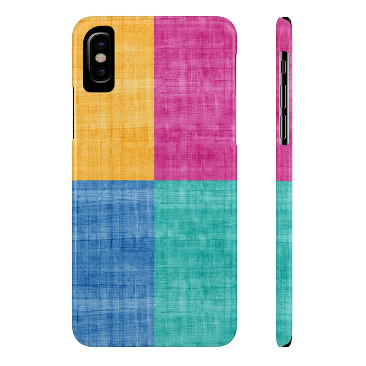 Slim Cute Phone Cases for Iphone | iPhone 15 Case | iPhone 15 Pro Max Case, Iphone 14, Iphone 14 Pro Max, Iphone 13, Abstract Color Blocks - Studio40ParkLane