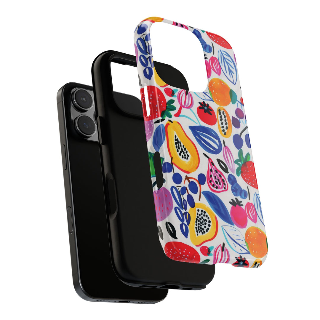 Premium Tough Summer Fruit Collage Gift for Her Cute Phone Cases for Samsung and Iphone, 16, 15, 14, S24, S23, S22, S21, S20, Plus, Ultra, Pro - Studio40ParkLane