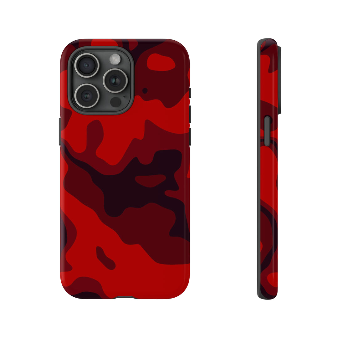 Cute IPhone Case | iPhone 15 Case | iPhone 15 Pro Max Case, Iphone 14 Case, Iphone 14 Pro Max Case IPhone Case for Art Lovers - Red Camo - Studio40ParkLane