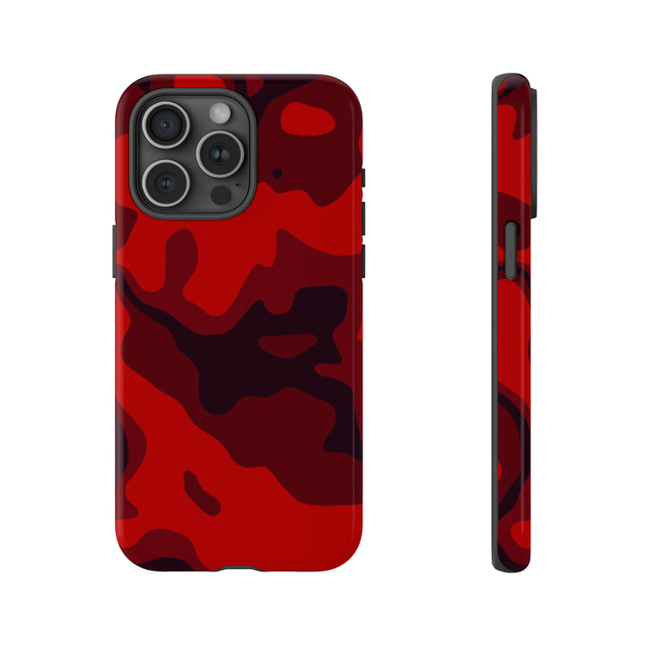 Cute IPhone Case | iPhone 15 Case | iPhone 15 Pro Max Case, Iphone 14 Case, Iphone 14 Pro Max Case IPhone Case for Art Lovers - Red Camo - Studio40ParkLane