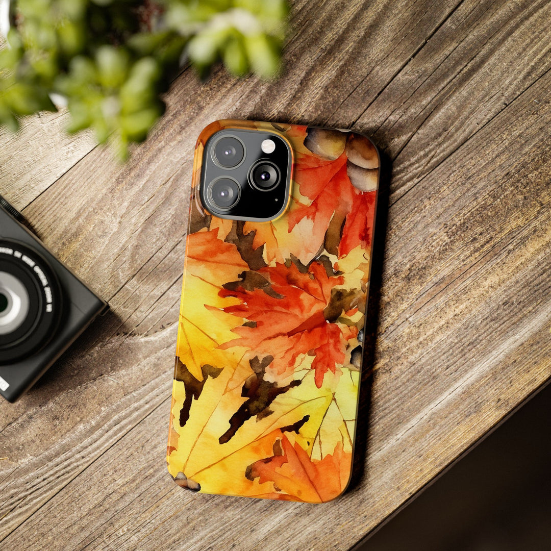 Slim Fall Leaves Slim Cute Phone Cases for Iphone | iPhone 15 Case | iPhone 15 Pro Max Case, Iphone 14, Iphone 14 Pro Max, Iphone 13 - Studio40ParkLane