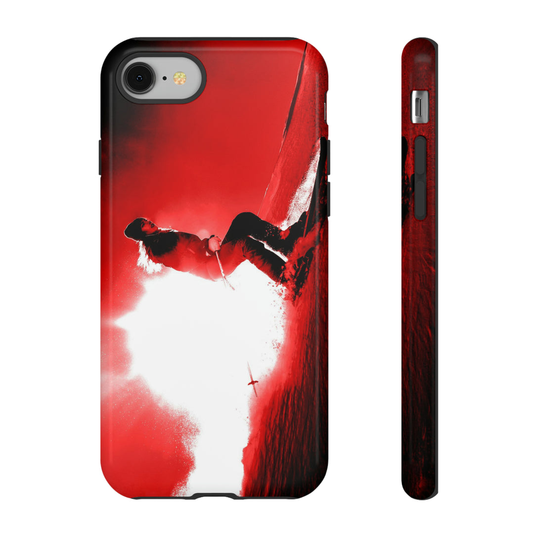 Cute IPhone Case | iPhone 15 Case | iPhone 15 Pro Max Case, Iphone 14 Case, Iphone 14 Pro Max Case IPhone Case for Art Lovers - Red Skier - Studio40ParkLane