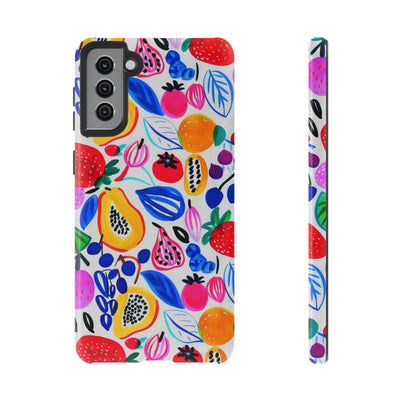 Cute Samsung Phone Case | Aesthetic Samsung Phone Case | Galaxy S23, S22, S21, S20 | Summer Fruit Cocktail, Protective Phone Case