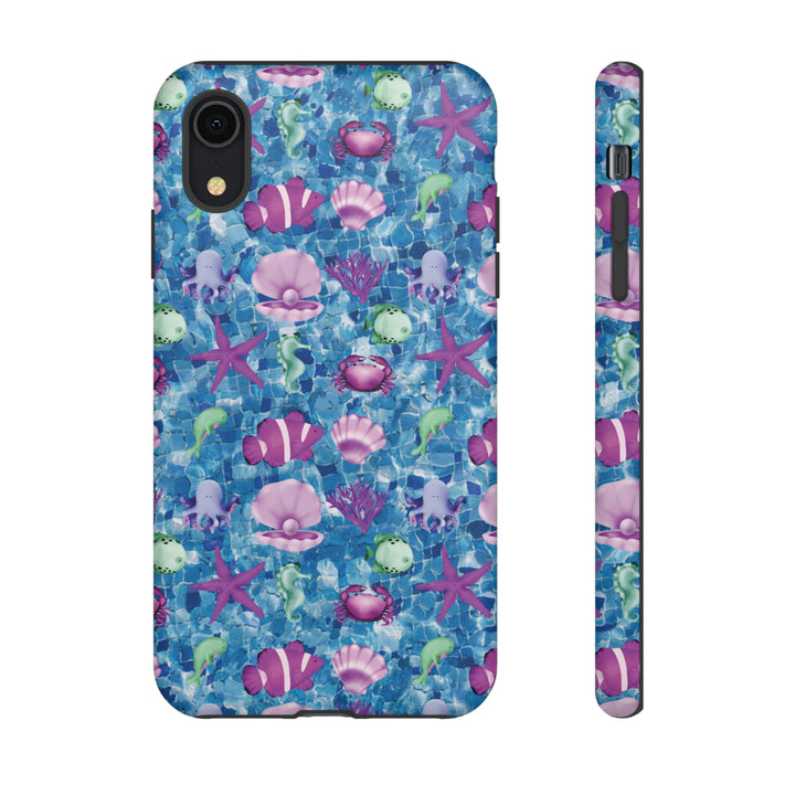 Cute IPhone Case | Blue Pink Under The Sea, iPhone 15 Case | iPhone 15 Pro Case, Iphone 14 Case, Iphone 14 Pro Max Case, Protective Iphone Case - Studio40ParkLane