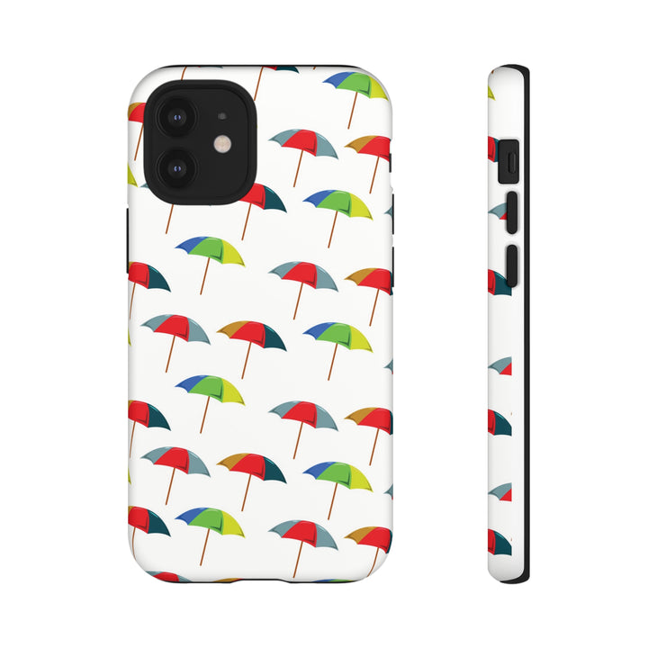 Cute IPhone Case | Colorful Beach Parasols, iPhone 15 Case | iPhone 15 Pro Case, Iphone 14 Case, Iphone 14 Pro Max Case, Protective Iphone Case - Studio40ParkLane
