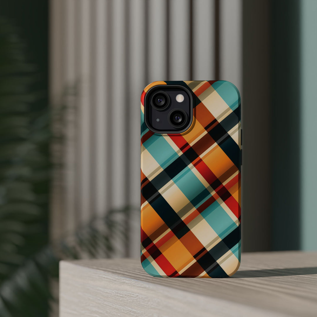 Checkered Plaid Magsafe Gift for Her Cute Phone Case for Iphone, | iPhone 16 | iPhone 15 Pro Max, Iphone 14 Pro Max, 13 12 11 10 9 8 7 - Studio40ParkLane