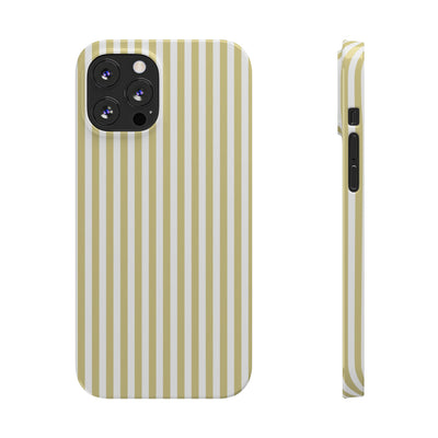 Slim Soft Yellow Striped Cute Phone Case for Iphone 16 - | iPhone 15 Pro Max Case | iPhone 14 Case Iphone 13 12 11 10 9 8 7 XS Gift for Her - Studio40ParkLane