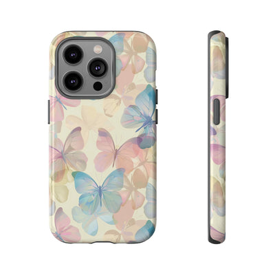 Cute Samsung Case | Cool Iphone Case | Summer Pastel Butterflies, Samsung S24, S23, S22, S21, IPhone 15 Case | Iphone 14 Case, Iphone 13 Case