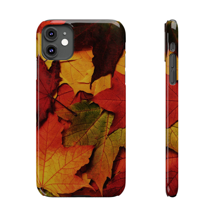 Slim Autumn Fall Leaves Gift Cute Phone Cases for Iphone 16 | iPhone 15 Case | iPhone 15 Pro Max Case, Iphone 14, Iphone 14 Pro Max, Iphone 13, Slim Mom Dad Gift - Studio40ParkLane