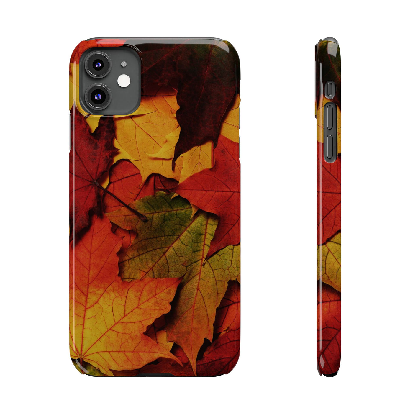 Slim Autumn Fall Leaves Gift Cute Phone Cases for Iphone 16 | iPhone 15 Case | iPhone 15 Pro Max Case, Iphone 14, Iphone 14 Pro Max, Iphone 13, Slim Mom Dad Gift