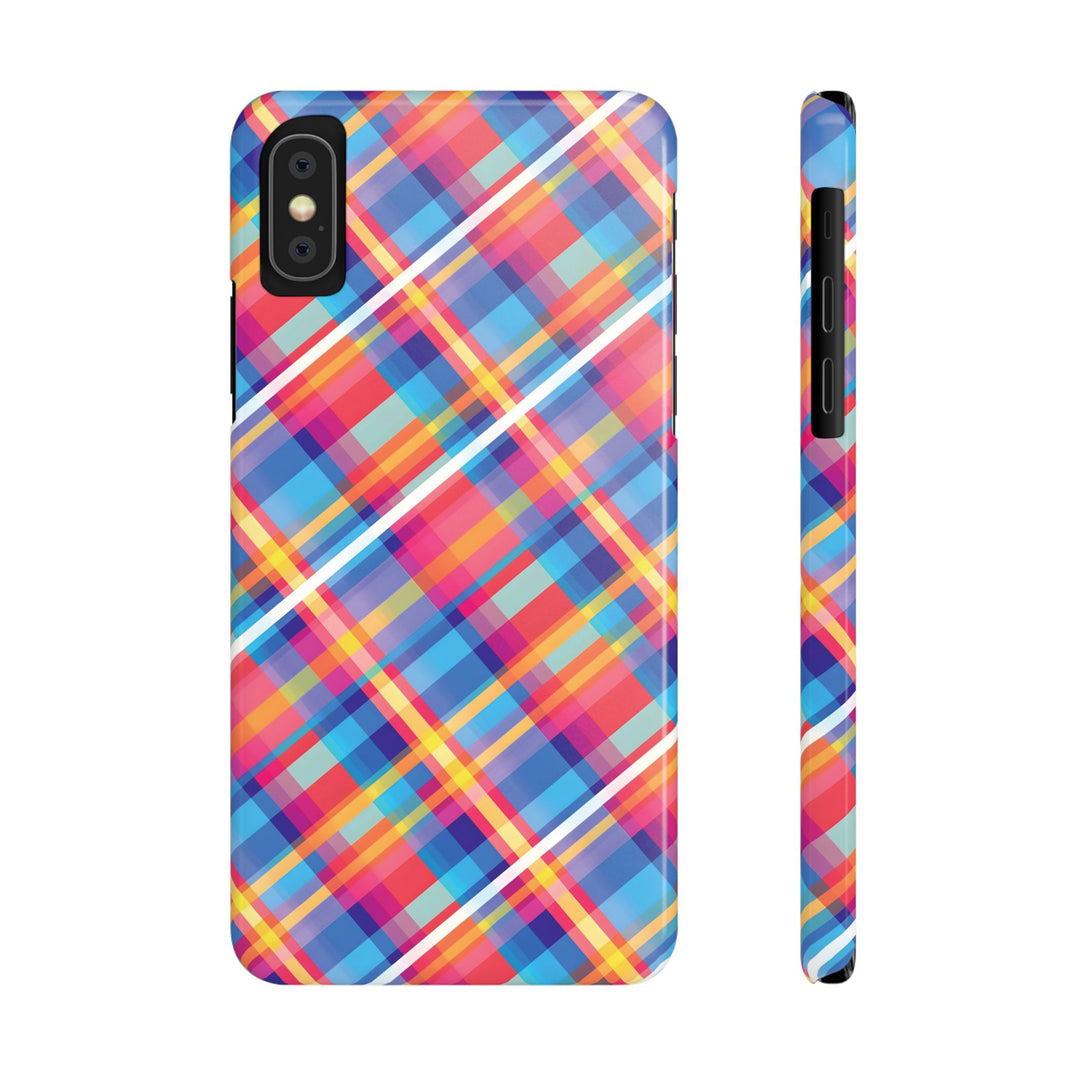 Slim Checkered Plaid Gift for Her Cute Phone Cases for Iphone 16 Pro Max | iPhone 15 Case | iPhone 15 Pro Max Case, Iphone 14, 13, 12, 11, 10, 8, 7 - Studio40ParkLane