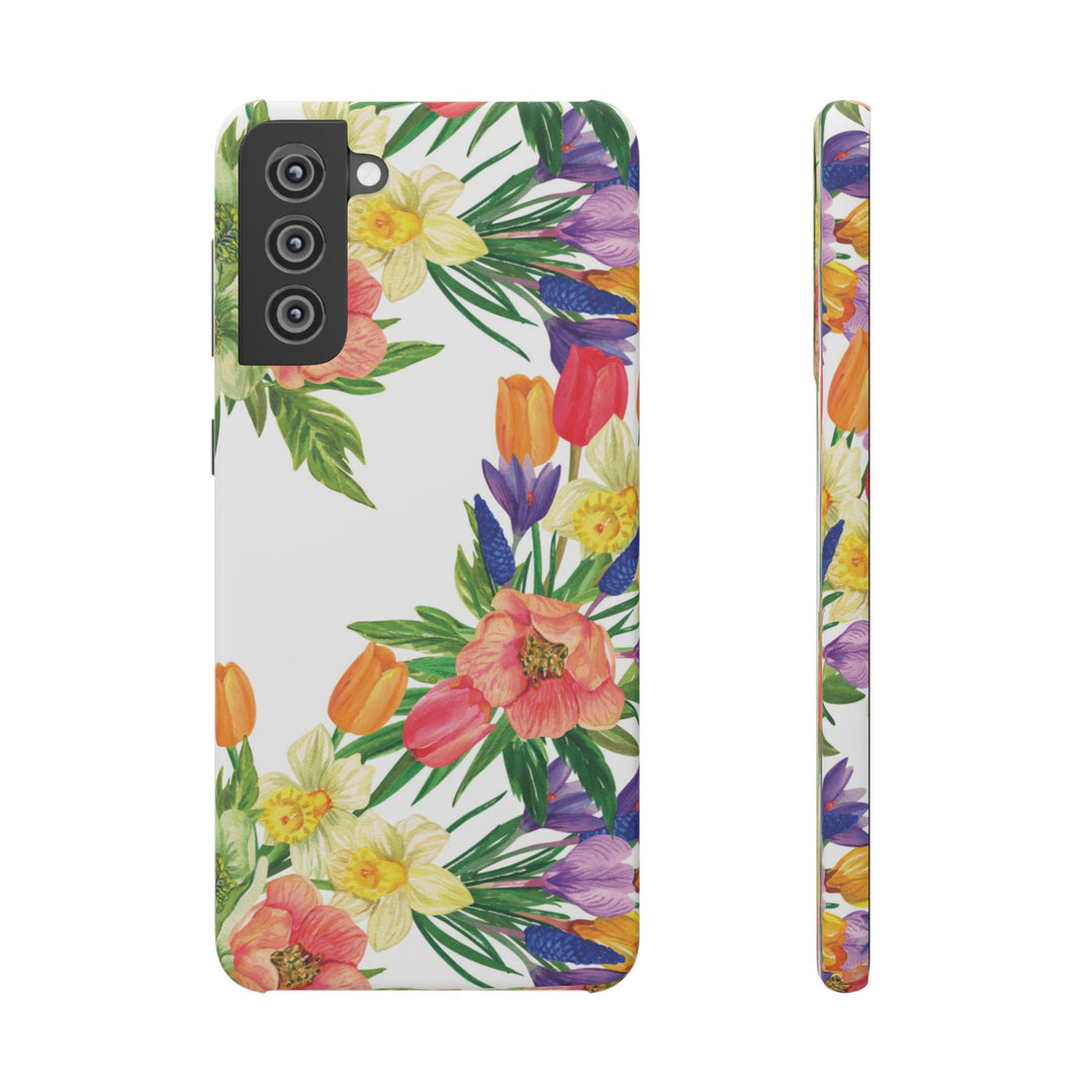 Sleek Snap Spring Summer Flowers Cute Phone Case for iPhone 16 15 14 13 12 11 X Xs Max Xr Pro Plus Samsung Galaxy S24 S23 S22 S21 S20 Ultra
