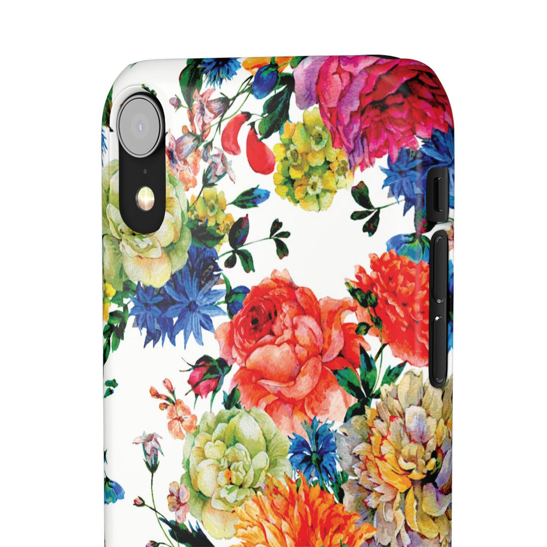 Sleek Snap Colorful Flowers Cute Phone Case for iPhone 16 15 14 13 12 11 X Xs Max Xr Pro Plus Samsung Galaxy S24 S23 S22 S21 S20 Note Ultra
