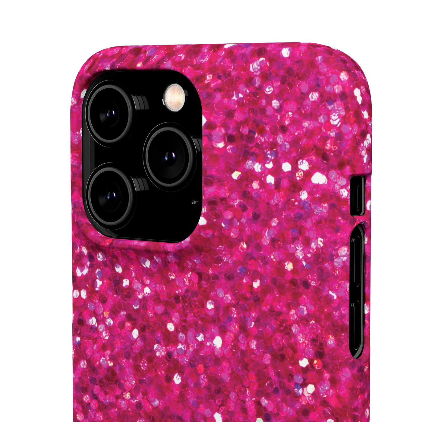 Snap Non-Glitter Muted Pink Play on "Faux" Glitter Effect Cute Phone Cases for Samsung and Iphone, 16, 15, 14, S24, S23, S22, S21, S20, Plus and Ultra