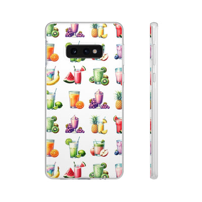 Cute Flexi Phone Cases, For Iphones and Samsung Galaxy Phones, Tropical Summer Fruit Cocktails, Galaxy S23 Phone Case, Samsung S22 Case, Samsung S21, Iphone 15, Iphone 14, Iphone 13