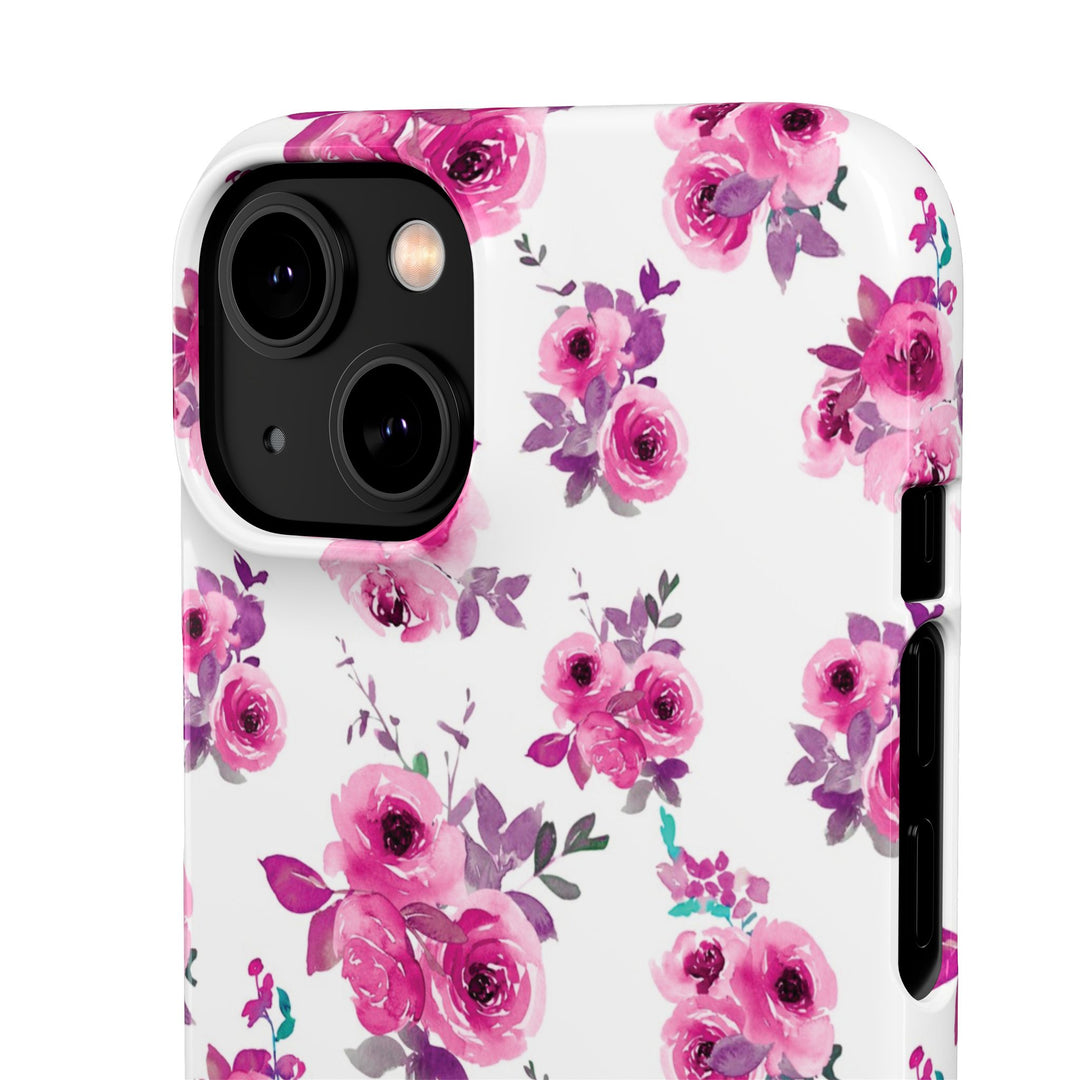 Sleek Snap Flowers Gift for Her Cute Phone Case for iPhone 16 15 14 13 12 11 X Xs Max Xr Pro Plus Samsung Galaxy S24 S23 S22 S21 S20 Ultra