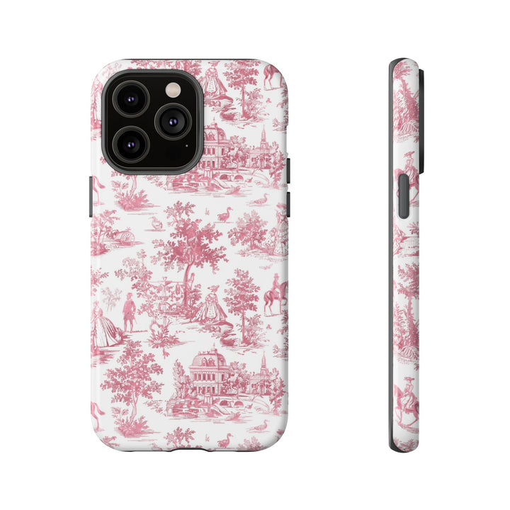 Premium Tough French Toile Gift for Her Cute Phone Cases for Samsung S25, S24, S23, S22, S21 Iphone, 16, 15, 14, 13, 12 Plus Max Pro Ultra - Studio40ParkLane