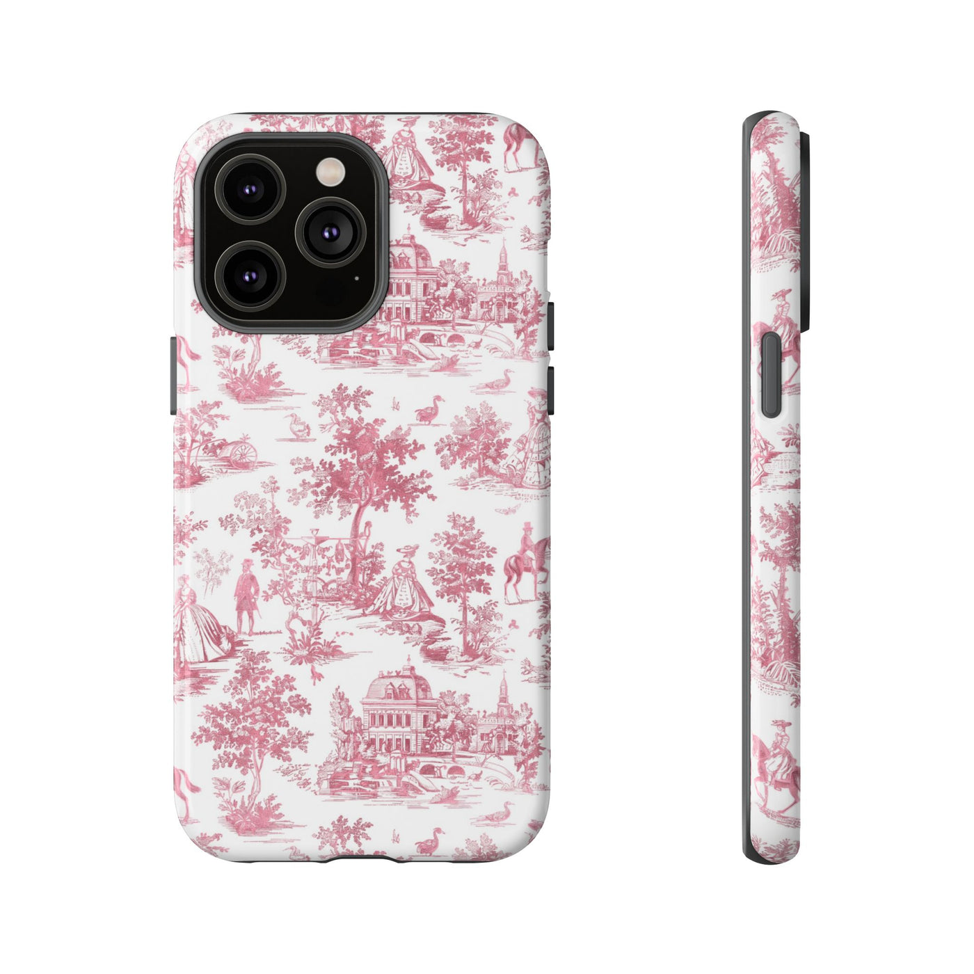 Premium Tough French Toile Gift for Her Cute Phone Cases for Samsung S25, S24, S23, S22, S21 Iphone, 16, 15, 14, 13, 12 Plus Max Pro Ultra - Studio40ParkLane