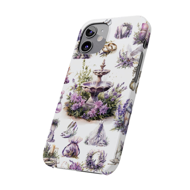 Slim Cute Phone Cases for Iphone | iPhone 15 Case | iPhone 15 Pro Max Case, Iphone 14, Iphone 14 Pro Max, Iphone 13, Lavender Wedding Theme - Studio40ParkLane