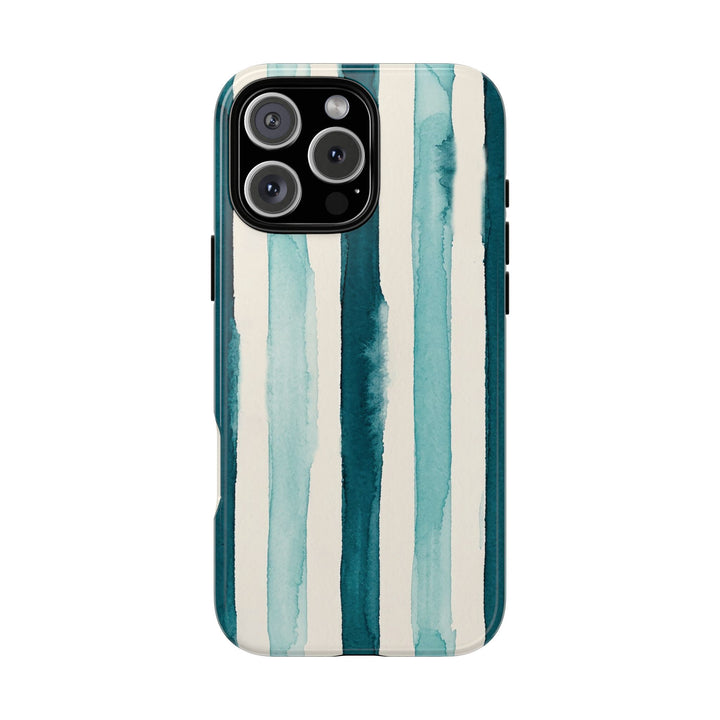 Tough Cute Green Stripes Phone Case, for IPhone 17 Pro Max | Iphone 17 Air, Iphone 16, IPhone 15, 14 13 12, Samsung Galaxy S26, S25, S24, S23