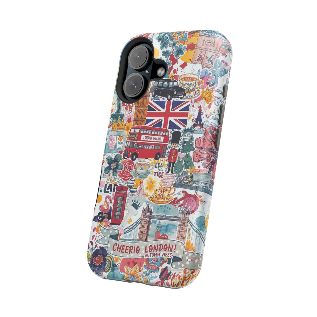 London England Coquette Collage Tough Magsafe Cute Phone Cases for Iphone | iPhone 17 Pro Max Case, Iphone 16, Iphone 15 14 13 12 11 10 9 - Studio40ParkLane