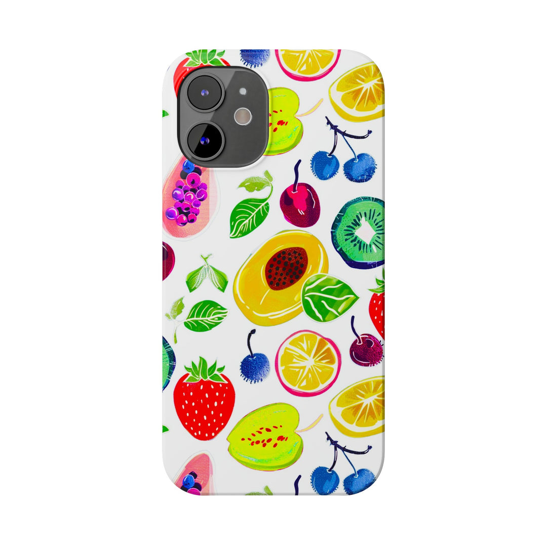 Slim Cute Phone Cases for Iphone | iPhone 15 Case | iPhone 15 Pro Max Case, Iphone 14, Iphone 14 Pro Max, Iphone 13, Summer Fruit Mix - Studio40ParkLane