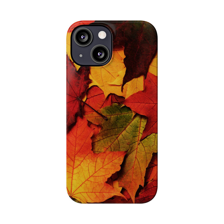 Slim Autumn Fall Leaves Gift Cute Phone Cases for Iphone 16 | iPhone 15 Case | iPhone 15 Pro Max Case, Iphone 14, Iphone 14 Pro Max, Iphone 13, Slim Mom Dad Gift - Studio40ParkLane