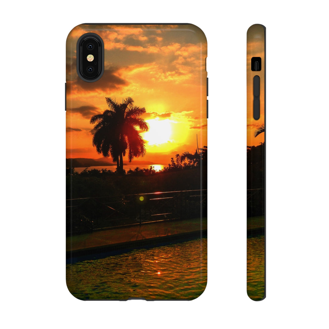 Cute Samsung Case | Cool Iphone Case | Summer Jamaica Pool Sunset, Samsung S24, S23, S22, S21, IPhone 15 Case | Iphone 14 Case, Iphone 13 Case - Studio40ParkLane