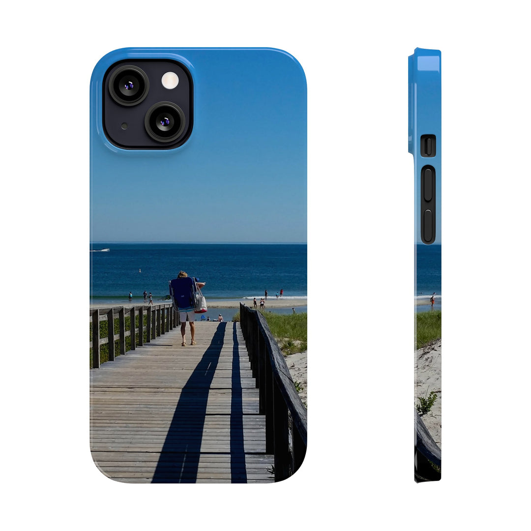 Slim Cute Phone Cases for Iphone - | iPhone 15 Case | iPhone 15 Pro Max Case, Iphone 14 Case, Iphone 14 Pro Max, Iphone 13, Summer Beach Walk - Studio40ParkLane
