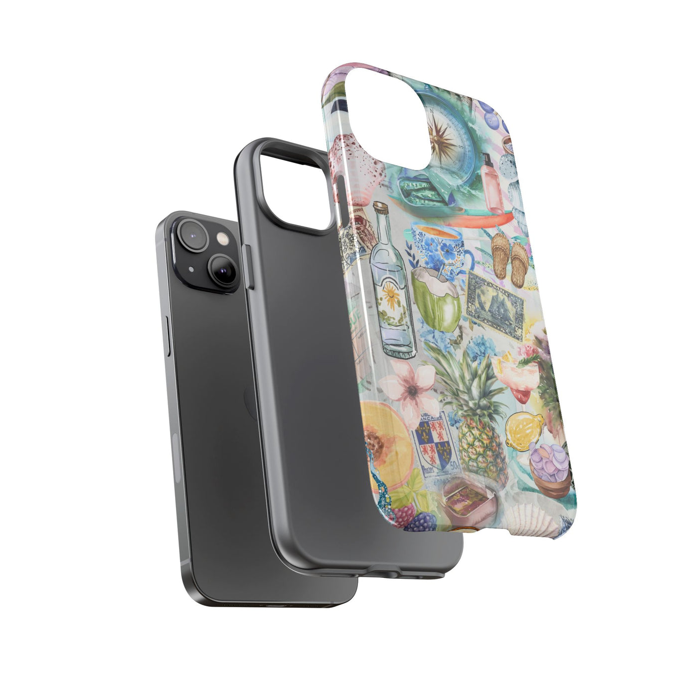 Impact Resistant, Travel Coquette Collage, Cute Phone Cases for Samsung S24, S23, S22, S21, IPhone 15 pro Iphone 14 pro Iphone 13 IPhone 12 Iphone 11