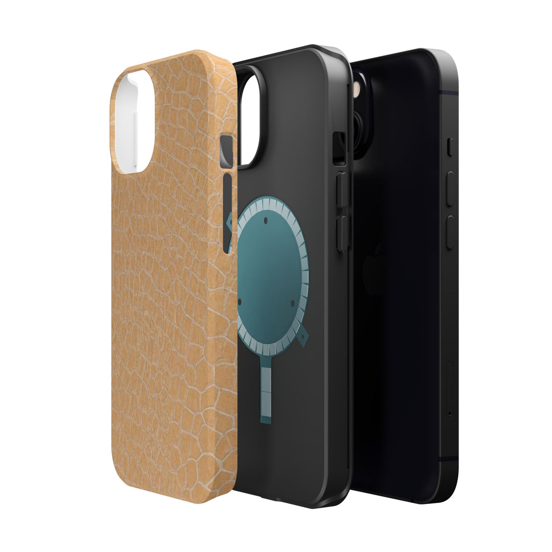 Non Leather Beige Color Pattern Magsafe Cute Phone Case for Iphone Gift for Her, | iPhone 15 Case | iPhone 15 Pro Max Case, Iphone 14, Iphone 14 Pro Max, Iphone 13, Iphone 16 - Studio40ParkLane