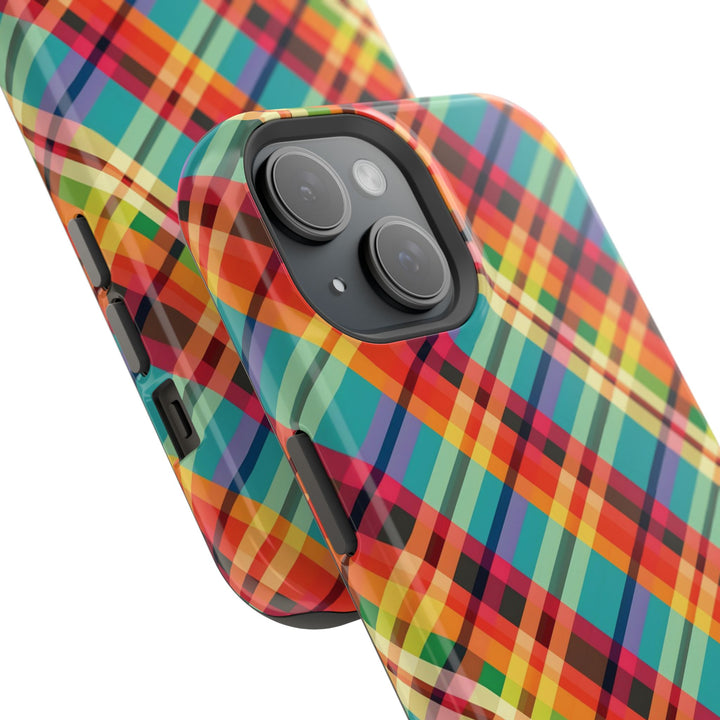 Checkered Plaid Magsafe Gift for Her Cute Phone Case for Iphone, | iPhone 16 | iPhone 15 Pro Max, Iphone 14 Pro Max, 13 12 11 10 9 8 7 - Studio40ParkLane
