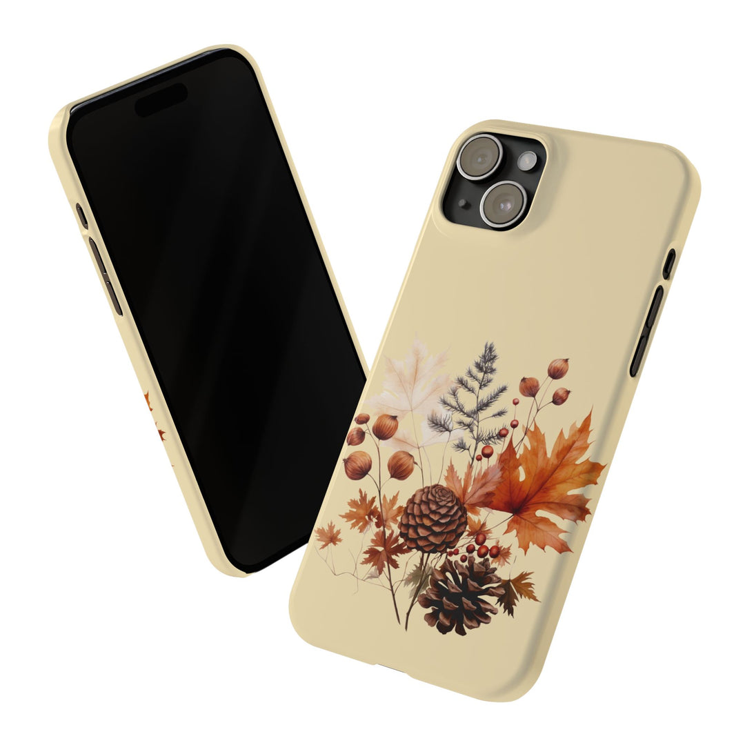 Slim Fall Leaves Foliage Cute Phone Cases for Iphone 16 | iPhone 15 Case | iPhone 15 Pro Max Case, Iphone 14, Iphone 14 Pro Max, Iphone 13, Slim Mom Dad Gift - Studio40ParkLane