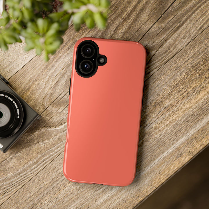 Premium Tough Coral Pink Orange Gift for Her Cute Phone Cases for Samsung S25 S24, S23, S22, S21, Iphone, 16, 15, 14, 13 Pro Max Ultra - Studio40ParkLane