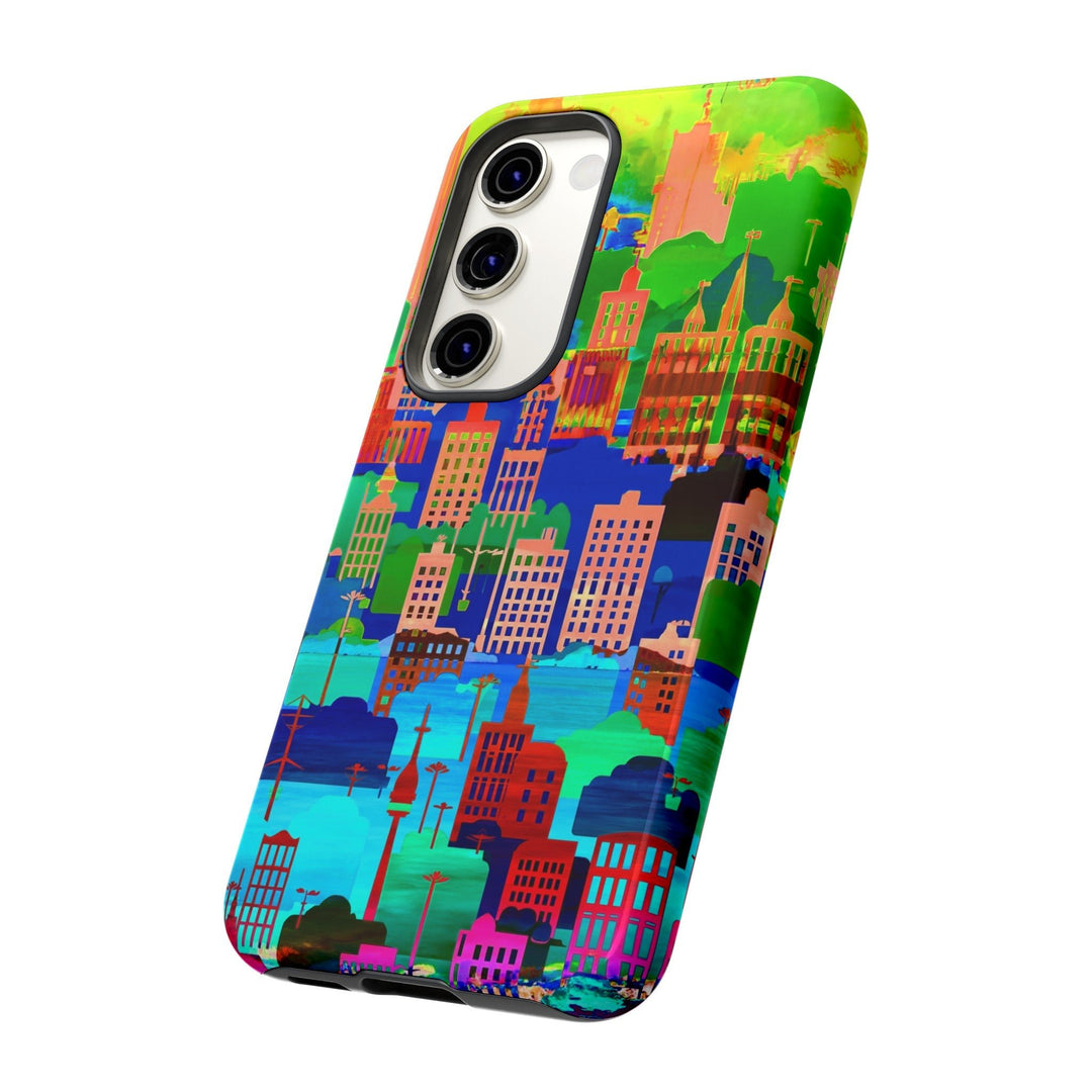 Cute Samsung Case | Cool Iphone Case | Summer City Skyline, Samsung S24, S23, S22, S21, IPhone 15 Case | Iphone 14 Case, Iphone 13 Case - Studio40ParkLane