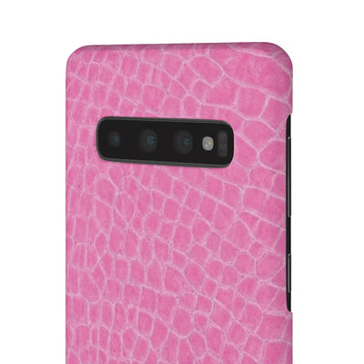 Snap Non Leather Pink Color Pattern Gift for Her Cute Phone Cases for Samsung Galaxy S24, S23, S22, S21, S20, Plus, Ultra, Iphone 16, 15, 14, Pro and Max - Studio40ParkLane