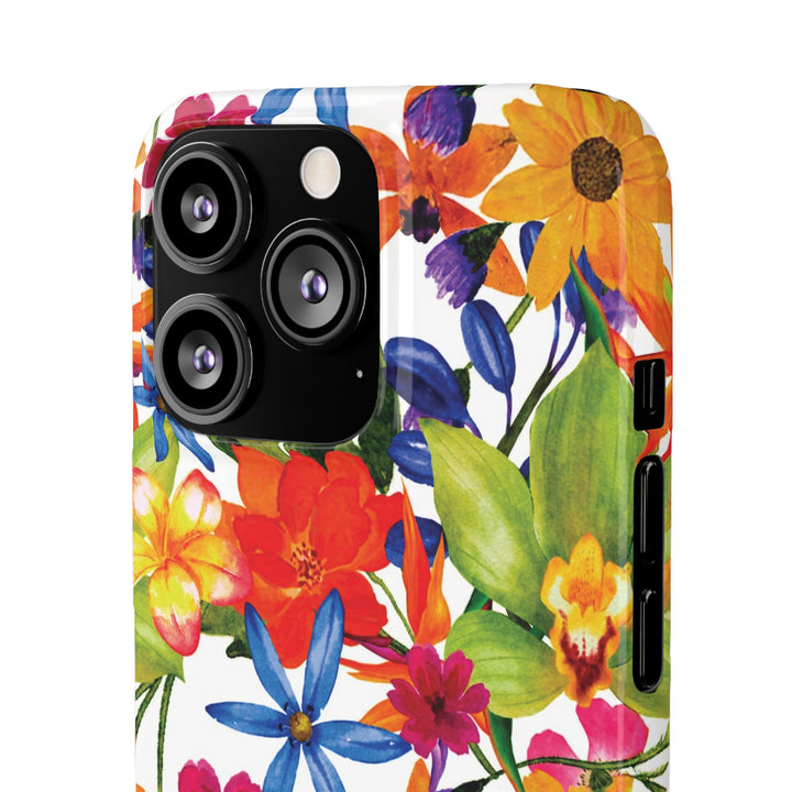 Sleek Snap Colorful Flowers Cute Phone Case for iPhone 16 15 14 13 12 11 X Xs Max Xr Pro Plus Samsung Galaxy S24 S23 S22 S21 S20 Note Ultra