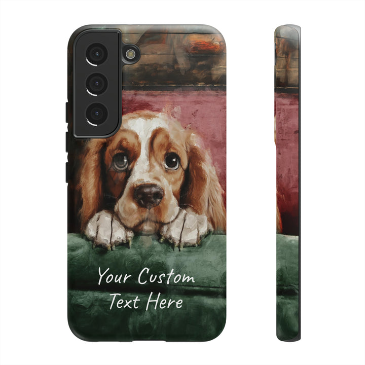 Personalize this Cute Samsung Phone Case | Cocker Spaniel Dog Samsung Phone Case | Galaxy S23, S22, S21, S20 | Customized Samsung Case - Studio40ParkLane