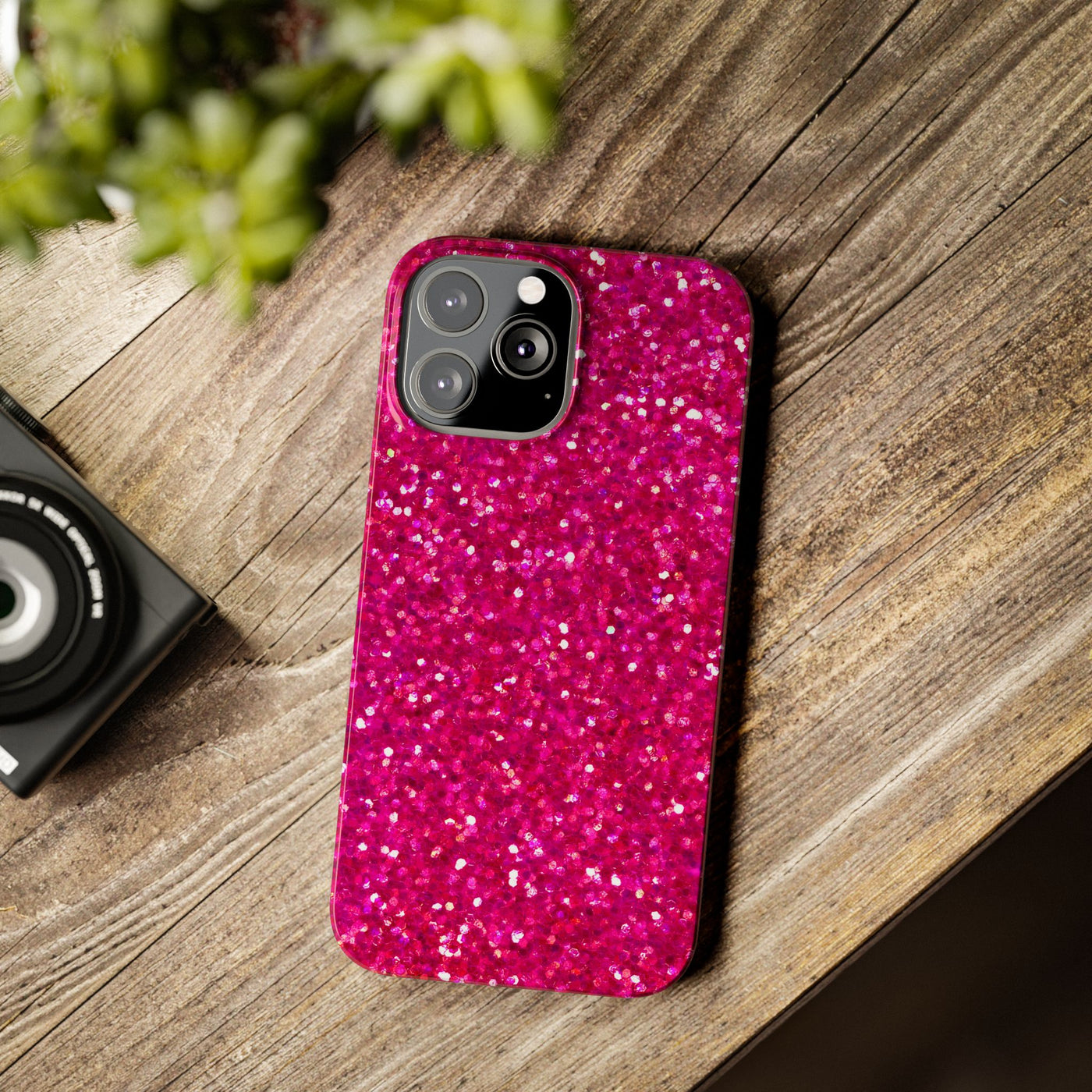 Slim Pink Glitter Cute Phone Cases for Iphone 16 Pro Max | iPhone 15 Case | iPhone 15 Pro Max Case, Iphone 14, Iphone 14 Pro Max, Iphone 13 12 11 8 7