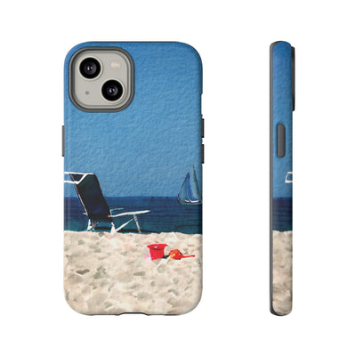 Cute Samsung Case | Cool Iphone Case | Summer Blue Beach Chair, Samsung S24, S23, S22, S21, IPhone 15 Case | Iphone 14 Case, Iphone 13 Case