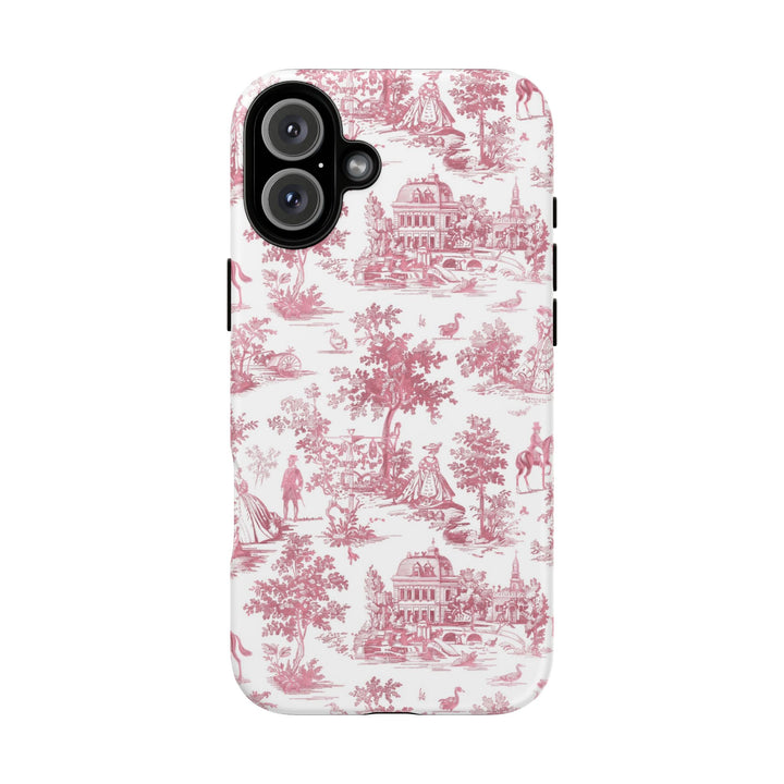 Premium Tough French Toile Gift for Her Cute Phone Cases for Samsung S25, S24, S23, S22, S21 Iphone, 16, 15, 14, 13, 12 Plus Max Pro Ultra - Studio40ParkLane