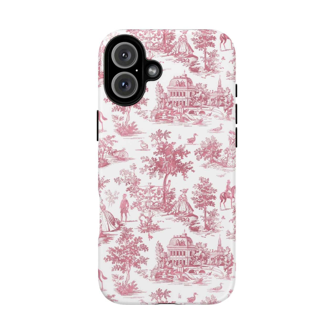 Premium Tough French Toile Gift for Her Cute Phone Cases for Samsung S25, S24, S23, S22, S21 Iphone, 16, 15, 14, 13, 12 Plus Max Pro Ultra - Studio40ParkLane
