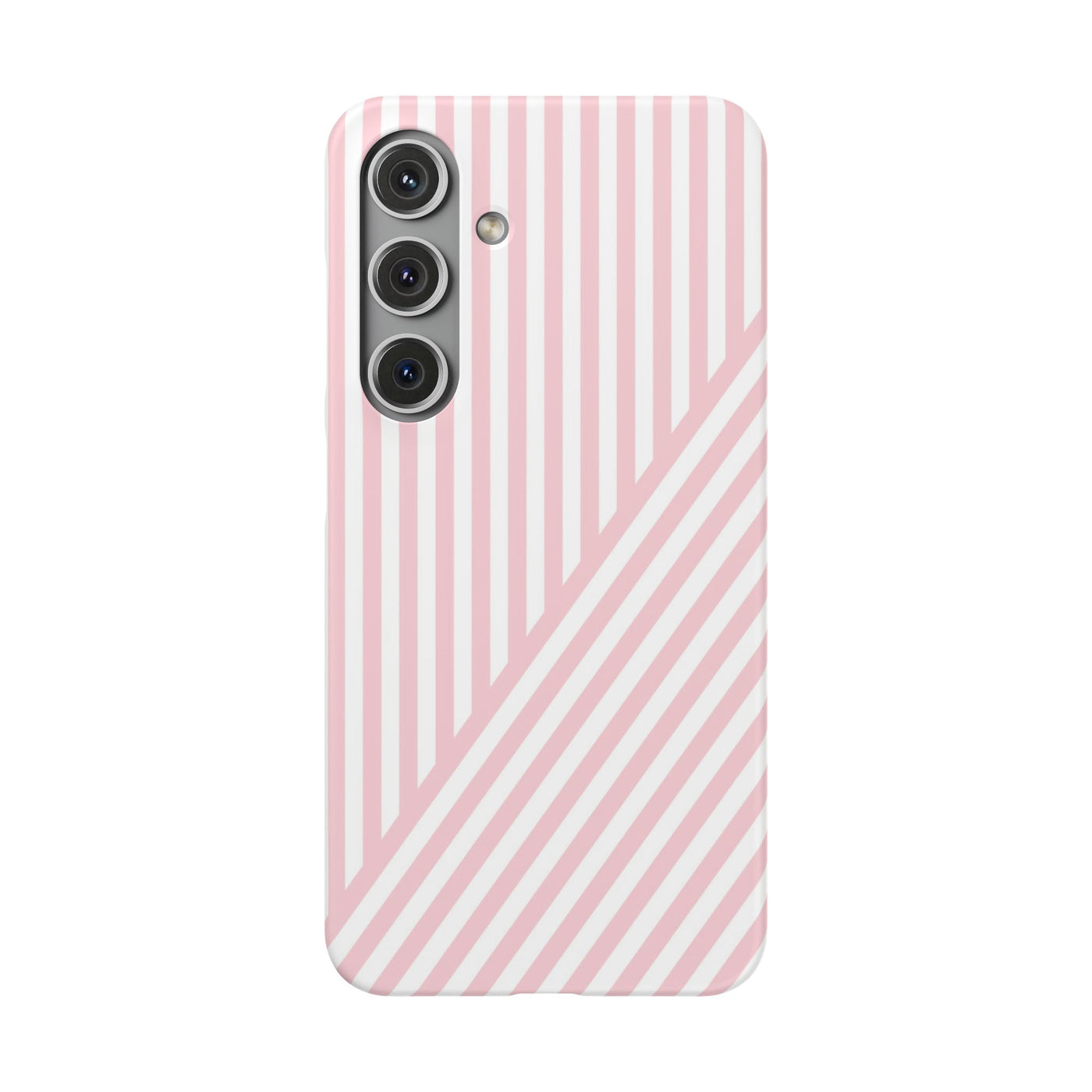 Aesthetic Sweet Pink Stripes Cute Phone Case Sleek Snap - For iPhone 17 Pro Max iPhone 16 Pro iPhone 15 Iphone 14 Plus 13 Pro 12 11 10 Gift