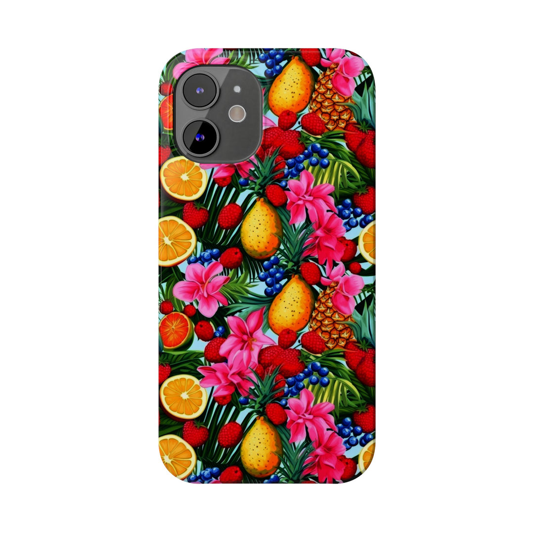 Slim Cute Phone Cases for Iphone - | iPhone 15 Case | iPhone 15 Pro Max Case, Iphone 14 Case, Iphone 14 Pro Max, Iphone 13, Summer Mixed Fruit - Studio40ParkLane