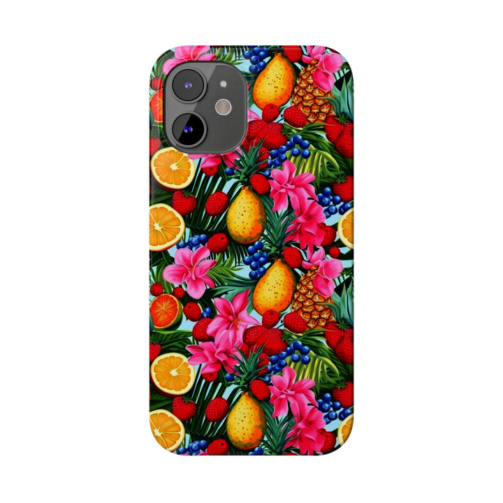 Slim Cute Phone Cases for Iphone - | iPhone 15 Case | iPhone 15 Pro Max Case, Iphone 14 Case, Iphone 14 Pro Max, Iphone 13, Summer Mixed Fruit - Studio40ParkLane