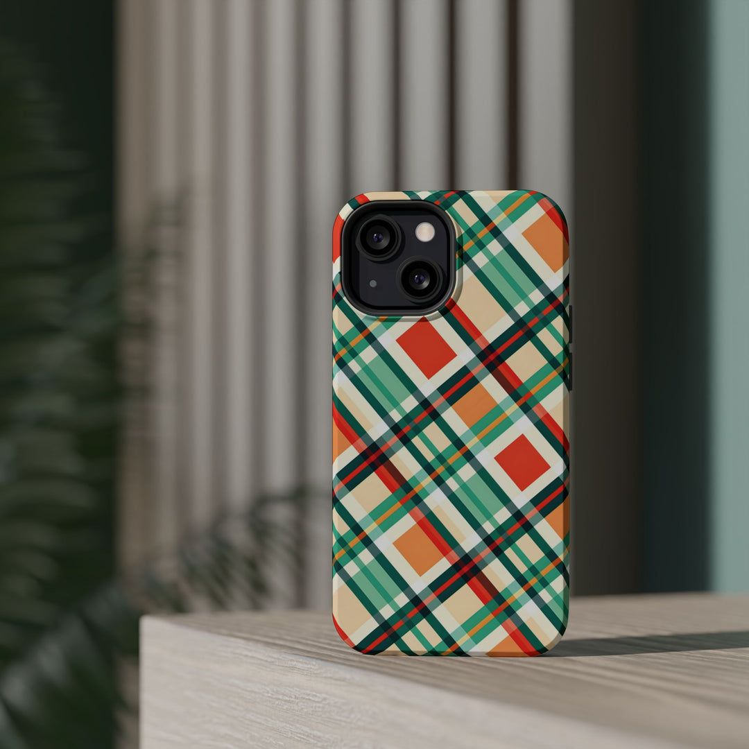 Checkered Plaid Magsafe Gift for Her Cute Phone Case for Iphone, | iPhone 16 | iPhone 15 Pro Max, Iphone 14 Pro Max, 13 12 11 10 9 8 7 - Studio40ParkLane