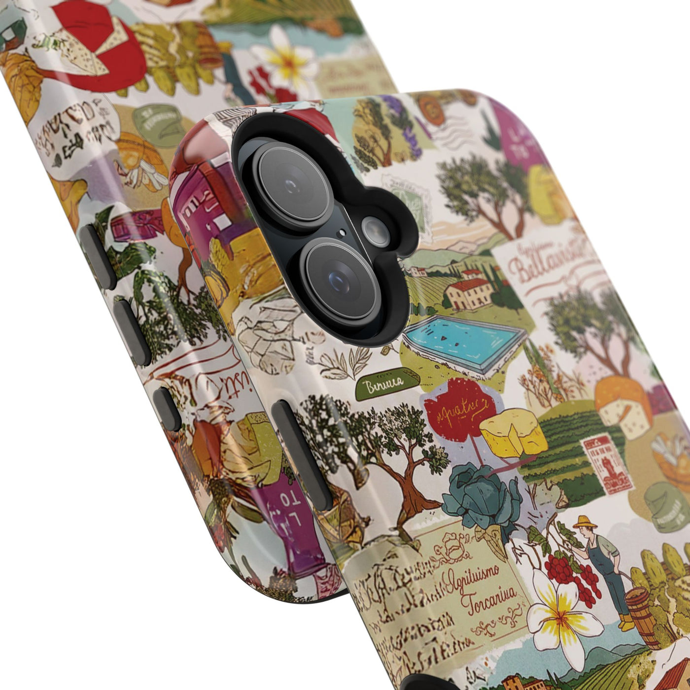 Italy Tuscany Coquette Collage Tough Magsafe Cute Phone Cases for Iphone | iPhone 17 Pro Max Case, Iphone 16, Iphone 15 14 13 12 11 10 9 - Studio40ParkLane